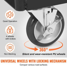 Drywall Cart 1500 LBS Panel Dolly Cart with 36.02" x 24.02" Deck and 5" Swivel Wheels Heavy-Duty Drywall Sheet Cart, Handling Wall Panel