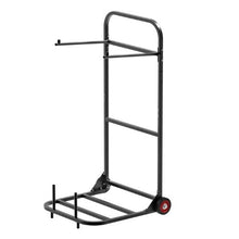 Folding Chair Rack 100 LBS Capacity Heavy-duty Chair Cart for Hanging 10 Chairs Multi-Function Metal Chair Storage Dolly with Rubber Wheels