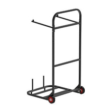 Folding Chair Rack 100 LBS Capacity Heavy-duty Chair Cart for Hanging 10 Chairs Multi-Function Metal Chair Storage Dolly with Rubber Wheels