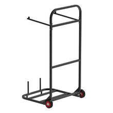 Folding Chair Rack 100 LBS Capacity Heavy-duty Chair Cart for Hanging 10 Chairs Multi-Function Metal Chair Storage Dolly with Rubber Wheels