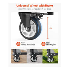 Folding Chair Rack Heavy-duty Chair Cart Chair Storage Dolly Chair Holder Swivel Casters and Locking Wheels