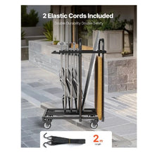 Folding Chair Rack Heavy-duty Chair Cart Chair Storage Dolly Chair Holder Swivel Casters and Locking Wheels