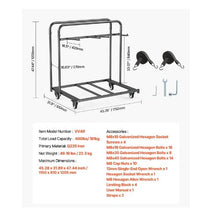 Folding Chair Rack Heavy-duty Chair Cart Chair Storage Dolly Chair Holder Swivel Casters and Locking Wheels