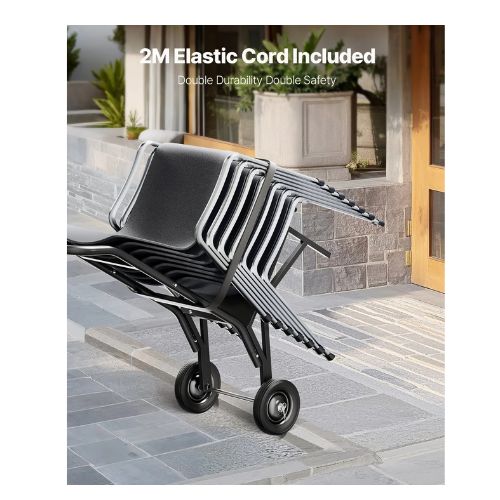 Folding Chair Rack 150 LBS Capacity Heavy-duty Chair Cart for Stacking ...