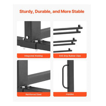 Folding Chair Rack 400 LBS Capacity Heavy-duty Chair Cart for 42 Chairs or 12 Tables Multi-Function Chair Storage Dolly with Rubber Wheels and Holders