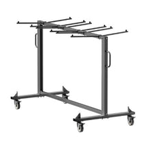 Folding Chair Rack 400 LBS Capacity Heavy-duty Chair Cart for 42 Chairs or 12 Tables Multi-Function Chair Storage Dolly with Rubber Wheels and Holders
