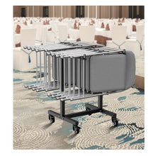 Folding Chair Rack 200 LBS Capacity Heavy-duty Metal Chair Storage Dolly with Rubber Wheels Multi-Function Chair Holder