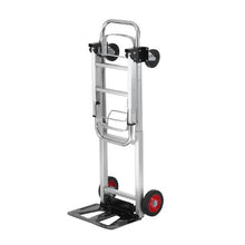 Aluminum Folding Hand Truck 2 in 1 Design 400 lbs Capacity Heavy Duty Industrial Collapsible cart Dolly Cart with Rubber Wheels