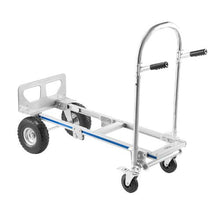2 in 1 Hand Truck Convertible Hand Truck Dolly with Non-Slip Handle & Wheels Portable Trolley Dolly