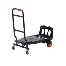 Aluminum Hand Truck 300 lbs Load Capacity Heavy Duty Industrial Convertible Folding Hand Truck and Dolly Utility Cart Converts from Hand Truck to Platform Cart with Rubber Wheels