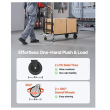 2 in 1 Folding Hand Truck 500 lbs Load Capacity Convertible Hand Truck Dolly with Wheels & Adjustable Handle
