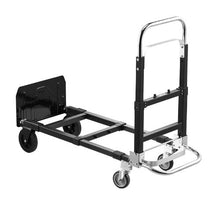 2 in 1 Folding Hand Truck 500 lbs Load Capacity Convertible Hand Truck Dolly with Wheels & Adjustable Handle