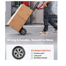 Hand Truck Heavy Duty Hand Truck Dolly with Wheels & Telescoping Handle Portable Trolley Dolly with Tie-down Strap for Moving Home