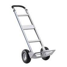 Hand Truck 500 lbs Load Capacity Heavy-Duty Hand Truck Dolly with Non-Slip Wheels & Handle Aluminum Alloy Portable Trolley Dolly with Tie-down Strap