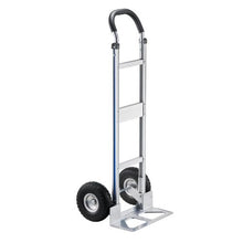 Hand Truck 500 lbs Load Capacity Heavy-Duty Hand Truck Dolly with Non-Slip Wheels & Handle Aluminum Alloy Portable Trolley Dolly with Tie-down Strap