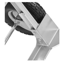 Hand Truck 500 lbs Load Capacity Heavy-Duty Hand Truck Dolly with Non-Slip Wheels & Handle Aluminum Alloy Portable Trolley Dolly with Tie-down Strap