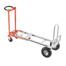 4 in 1 Hand Truck 1000 lbs Load Capacity for 4-Wheel Mode Convertible Hand Truck Dolly with Non-Slip Handle & Wheels
