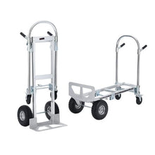 Aluminum Folding Hand Truck Heavy Duty Industrial Collapsible cart Dolly Cart with Rubber Wheels for Transport and Moving in Warehouse