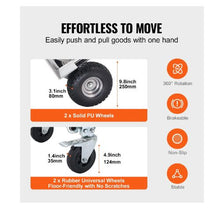 Aluminum Folding Hand Truck 4 in 1 Design 1000 lbs Capacity Heavy Duty Industrial Collapsible cart Dolly Cart with Rubber Wheels for Transport