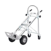 Aluminum Folding Hand Truck 4 in 1 Design 1000 lbs Capacity Heavy Duty Industrial Collapsible cart Dolly Cart with Rubber Wheels for Transport