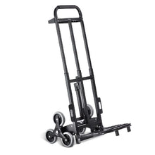 Stair Climbing Cart 460 lbs Capacity Stair Climber Hand Truck and Dolly Heavy-Duty Folding Trolley Cart with Dual Handle 6 Wheels & 2 Elastic Ropes for Home Office