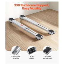 Heavy Duty Furniture Appliances Rollers 660 lbs Total Load Extendable Appliance Rollers Mobile Washing Machine Base Fridge Stand Dolly Movers for Refrigerators