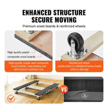 Furniture Dolly 1000 lbs Each Load Capacity Heavy Duty Hardwood Furniture Moving Dolly Moving Cart with Wheels for Heavy Furniture