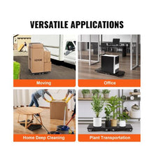 Furniture Dolly 500 lbs Capacity Each Count Furniture Mover with Wheels Portable Moving Rollers 4 Wheels Heavy Duty Small Flat Dolly Cart
