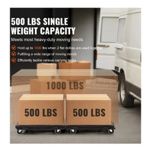 Furniture Dolly 500 lbs Capacity Each Count Furniture Mover with Wheels Portable Moving Rollers 4 Wheels Heavy Duty Small Flat Dolly Cart