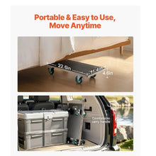 Furniture Dolly 551 lbs Load Capacity Furniture Moving Dollies with 4 TPR Silent Wheels Rectangle Multifunctional Flat Dolly for Piano Furniture