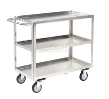 3 Shelves Stainless Steel Stock Cart Jamco Capacity, 48"L x 24"W x 35"H 1200 lb XA248U5