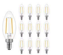 5Watt Equivalent Candle B11 Candelabra Shape Light Bulb YGA16A00-B11CCL5W(Pack of 12)
