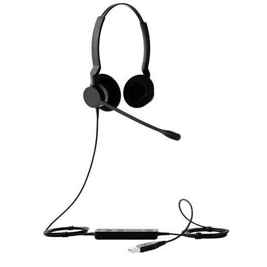 Jabra Biz 2300 USB GSA PTT Duo Push-to-Talk UC Headset GSA2399-829-109PTT