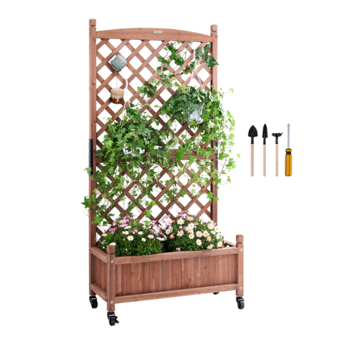 Garden Bed with Trellis