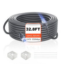 26 AWG Copper Core Compatible with Standard Rectangular V3 VEVOR 32.8FT Starlink Gen 3 Extension Cable