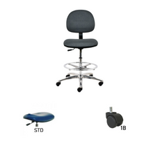 24" H - 34" H Bench Height Fabric Chair No Arms AL10-F
