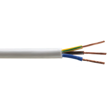 1.5mm 3 Core BC PVC Insulated H05VV-F 300/500V Sheathed Flexible Cable