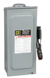 30A 600V 3 Pole Steel Heavy Duty Outdoor Safety Switch H361RB
