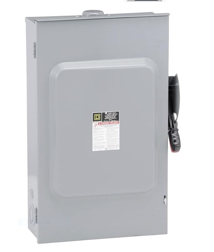200A 600V 3 Pole Steel Heavy Duty Outdoor Safety Switch H364RB