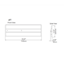 4ft Multi-Watt 5000K Linear High Bay Color-Selectable (Pack of 2)