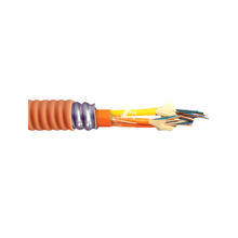 6 Fiber OFCR OM1 Multimode Interlock Armored Tight Buffer Optical Fiber Cable Orange L30066401