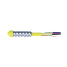 6 Fiber OFCR OS2 Singlemode Interlock Armored Tight Buffer Optical Fiber Cable Yellow L3006K401