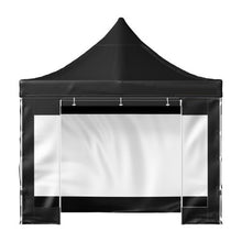 10x10FT PVC Outdoor Patio Gazebo Tent with Removable Sidewalls Black