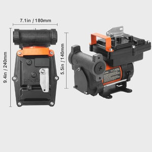 15 GPM 12V Portable Fuel Transfer Pump Kit with Auto Nozzle