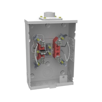 5 Terminal 1-Position 125A Ringless Meter Socket With Horn Bypass U1770-YL-TG-KK-BLG
