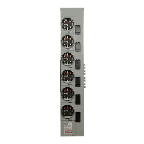 125A 120/208VAC 6-Gang Meter Pack 3MM612R12RL