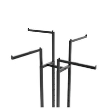 4 Way Garment Rack with Straight Arms Matte Black K10MAB