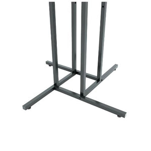 4 Way Garment Rack with Straight Arms Matte Black K10MAB