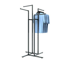 4 Way Garment Rack with Straight Arms Matte Black K10MAB