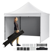 10x10FT Outdoor Camping Canopy Screen Tent With Removable Sidewalls White